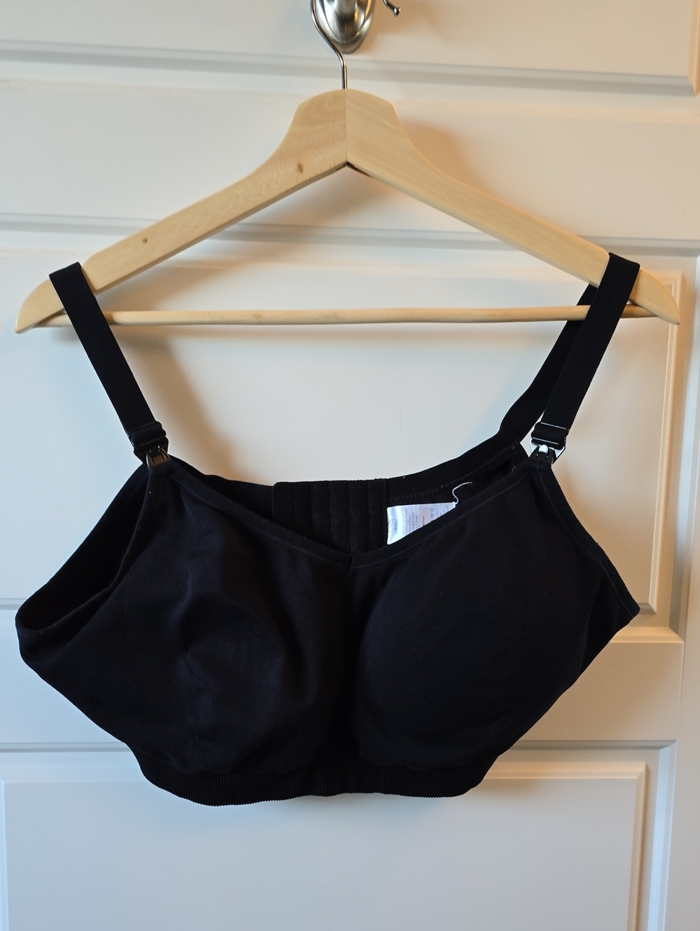 Knix Black Maternity/Nursing Bra with Clip Straps